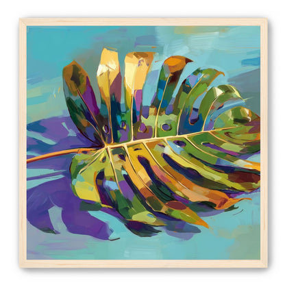A Leaf Held in Color