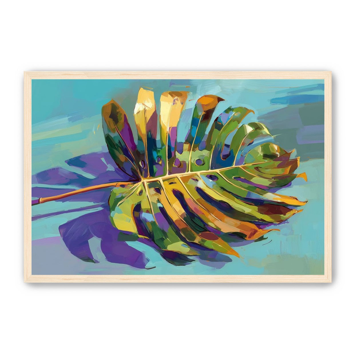 A Leaf Held in Color