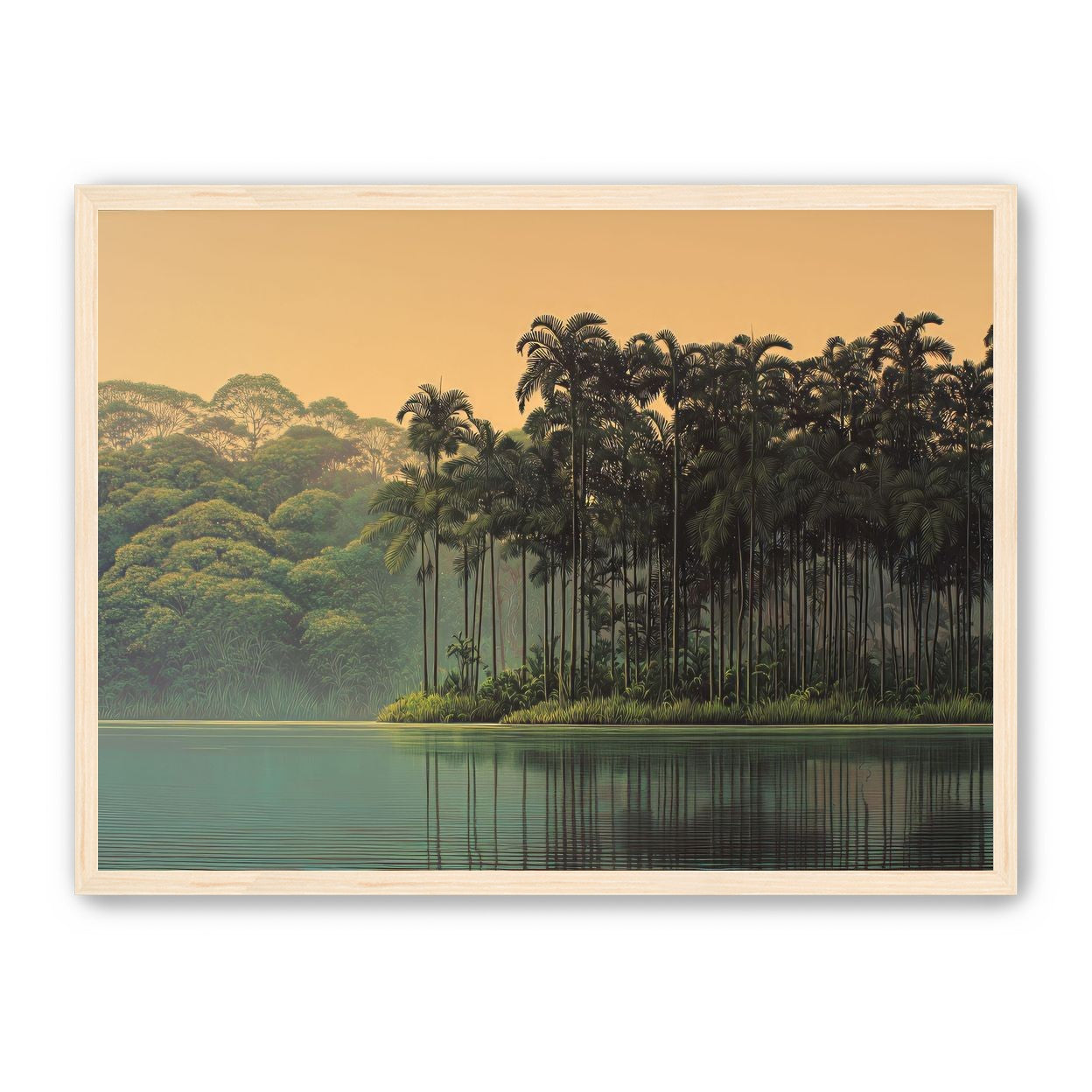 Tall Palms at Water