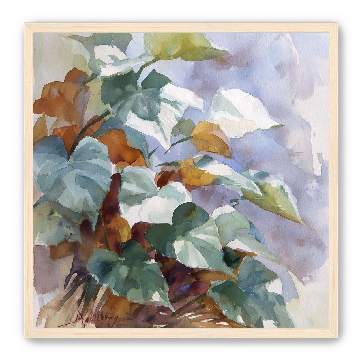 Garden Leaves After Rain