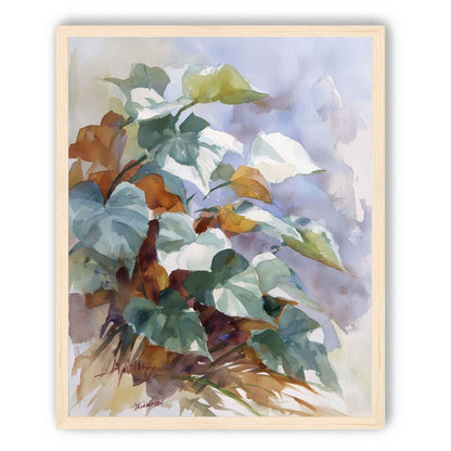 Garden Leaves After Rain