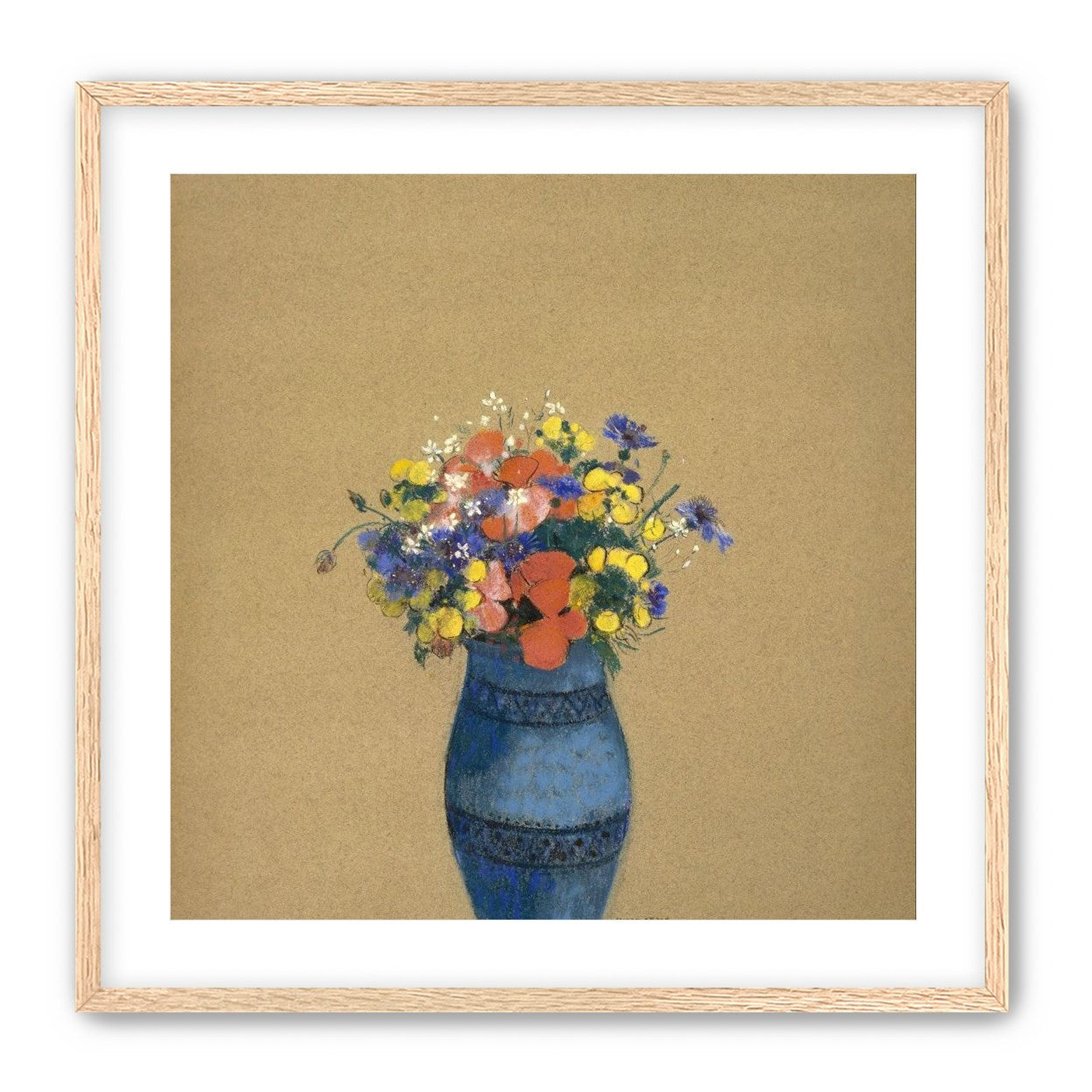 A quiet vase of wildflowers