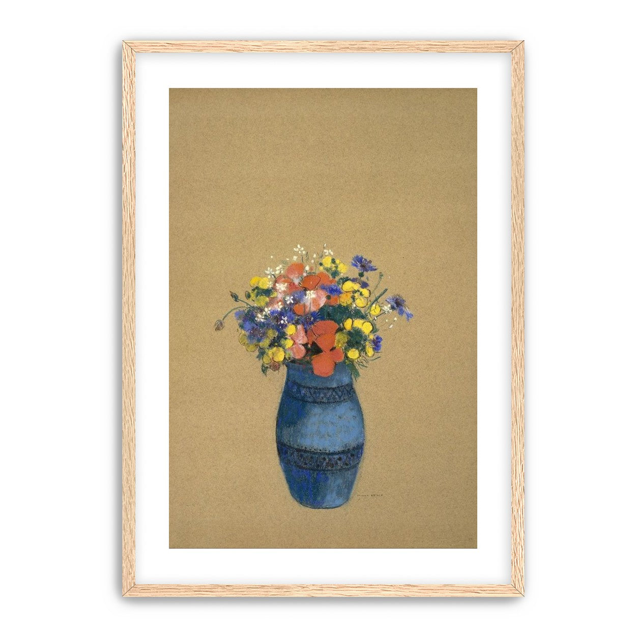 A quiet vase of wildflowers