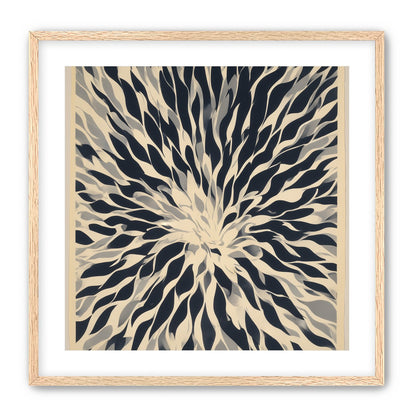 Dark forms around a white center