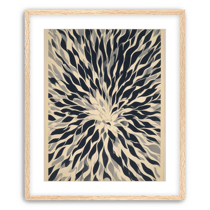 Dark forms around a white center