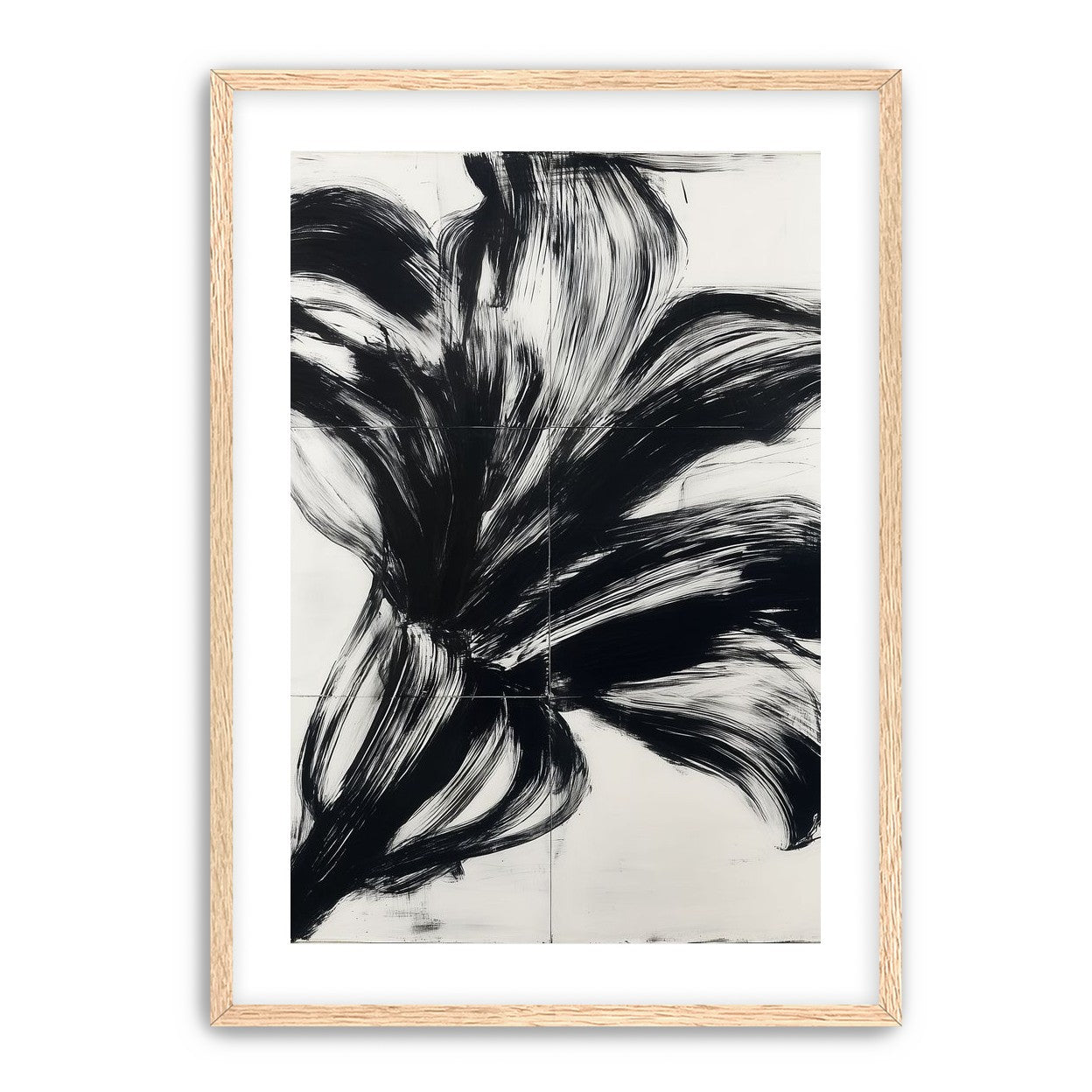 Black surge on white grid