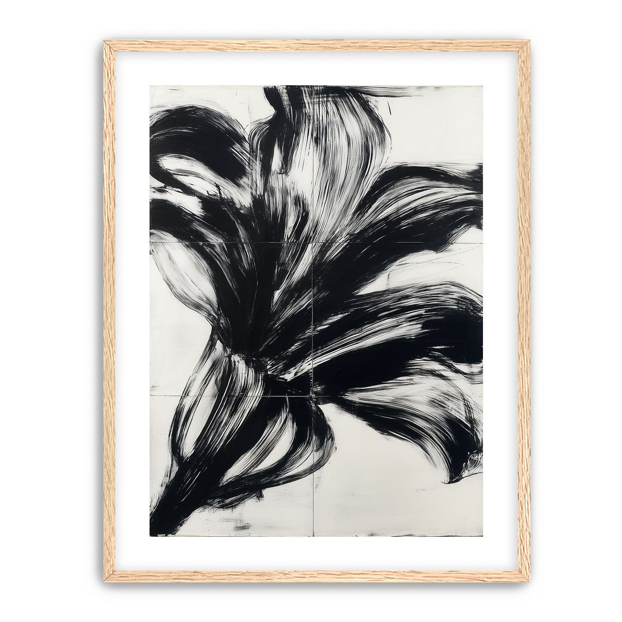 Black surge on white grid