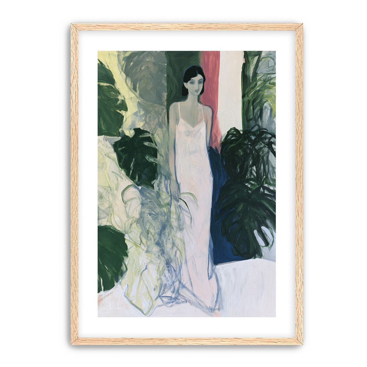 A woman among the leaves