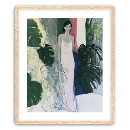 A woman among the leaves