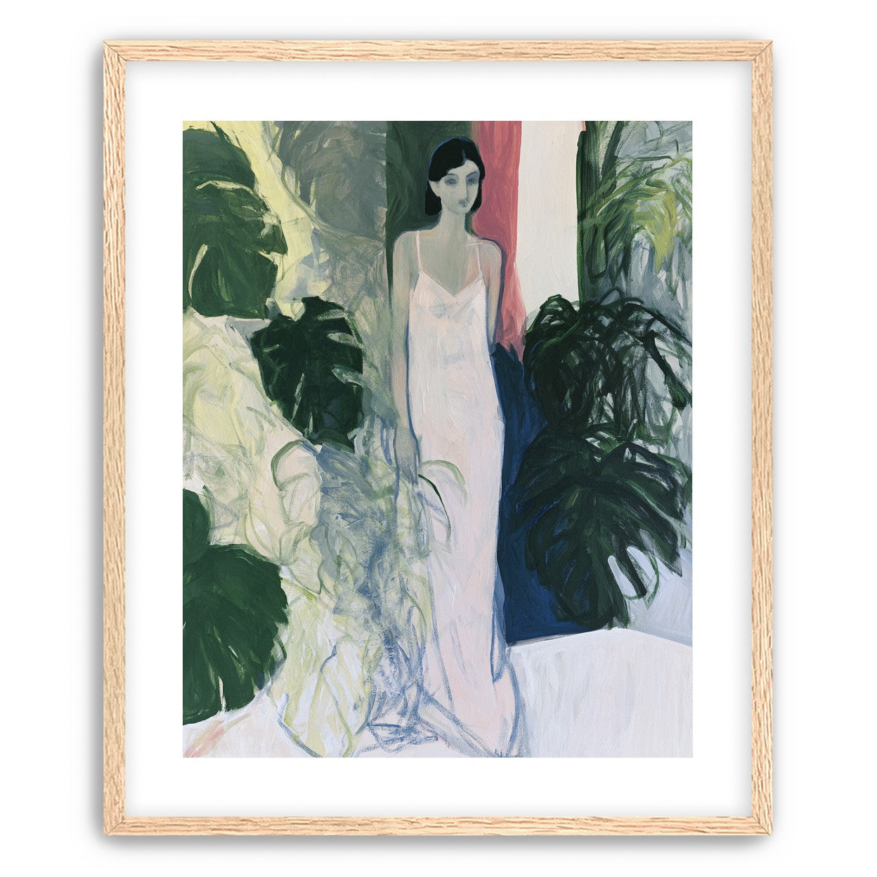 A woman among the leaves