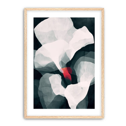 Red wedge among pale layers