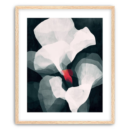 Red wedge among pale layers
