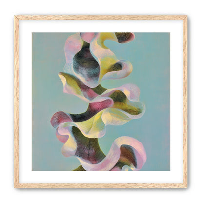 Folded ribbons in suspension
