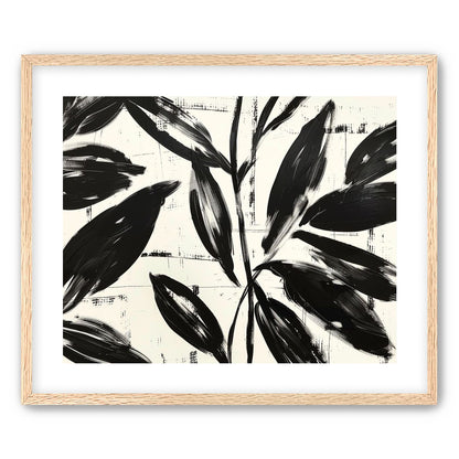 Leaves in black sweep