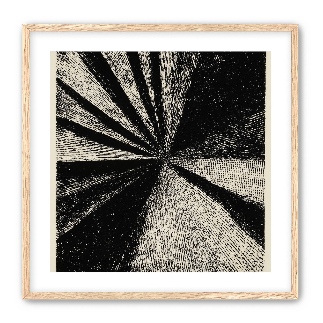 Black rays into grain