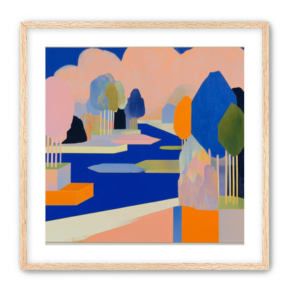 Trees among the blue bends