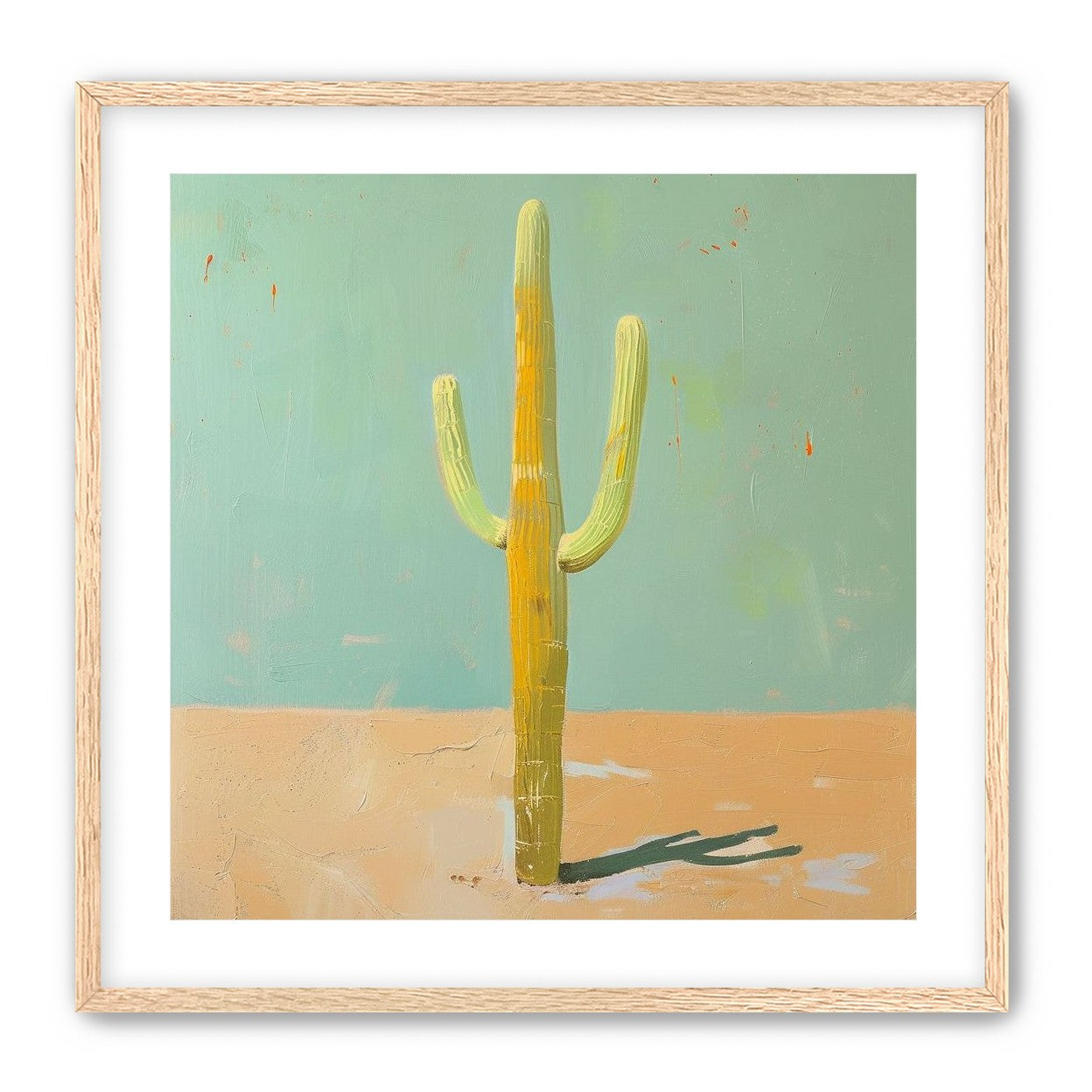 Saguaro beneath a pale sky