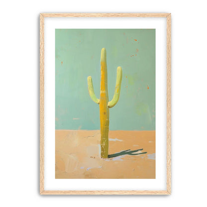 Saguaro beneath a pale sky