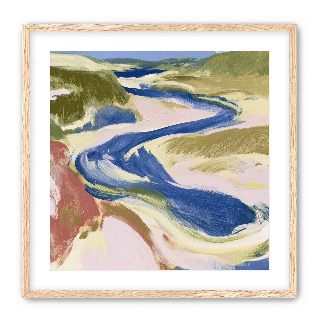 Blue bend through sandbars