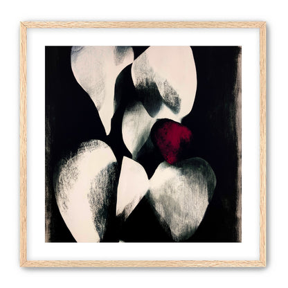Red petal in shadowed bloom