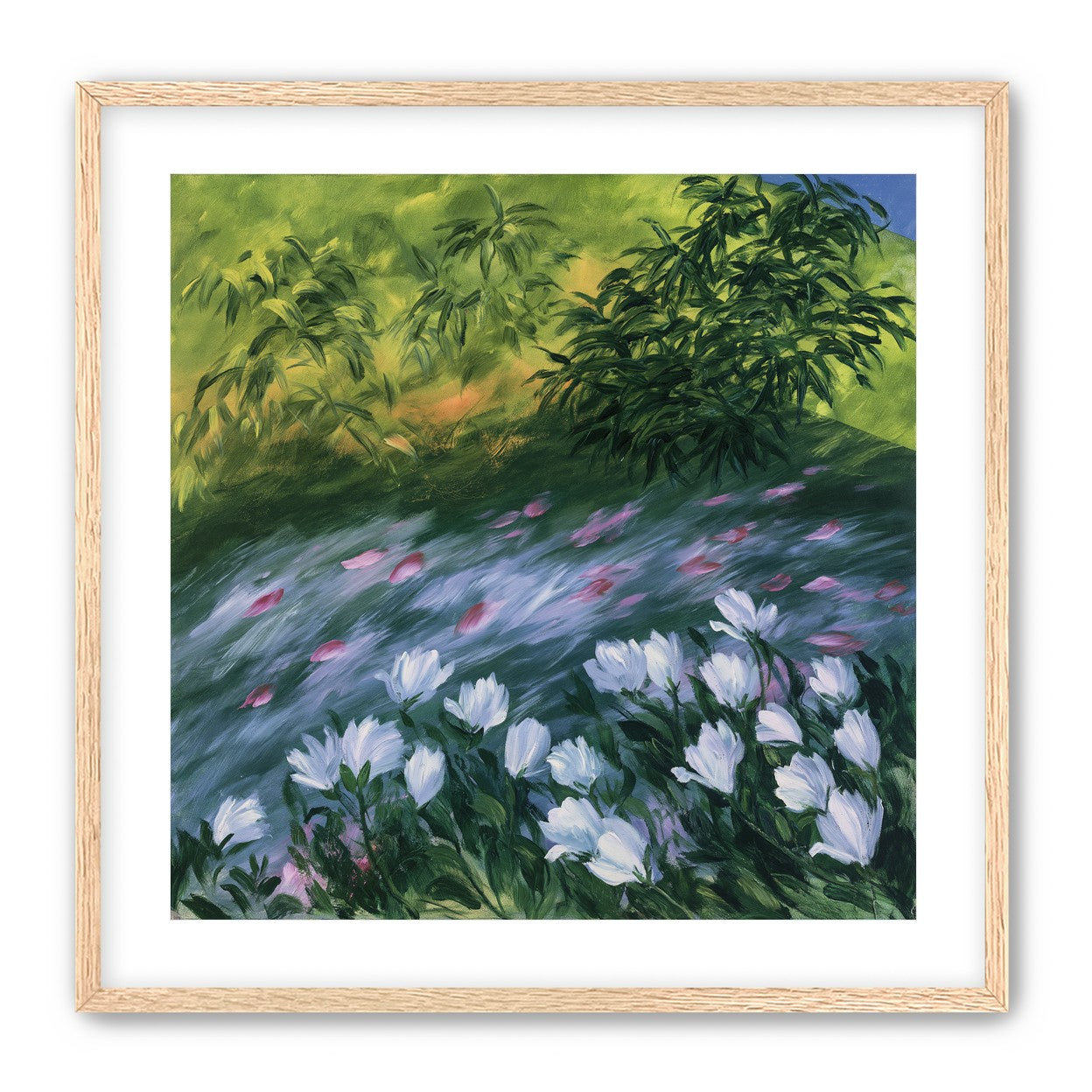 Petals on the streambank