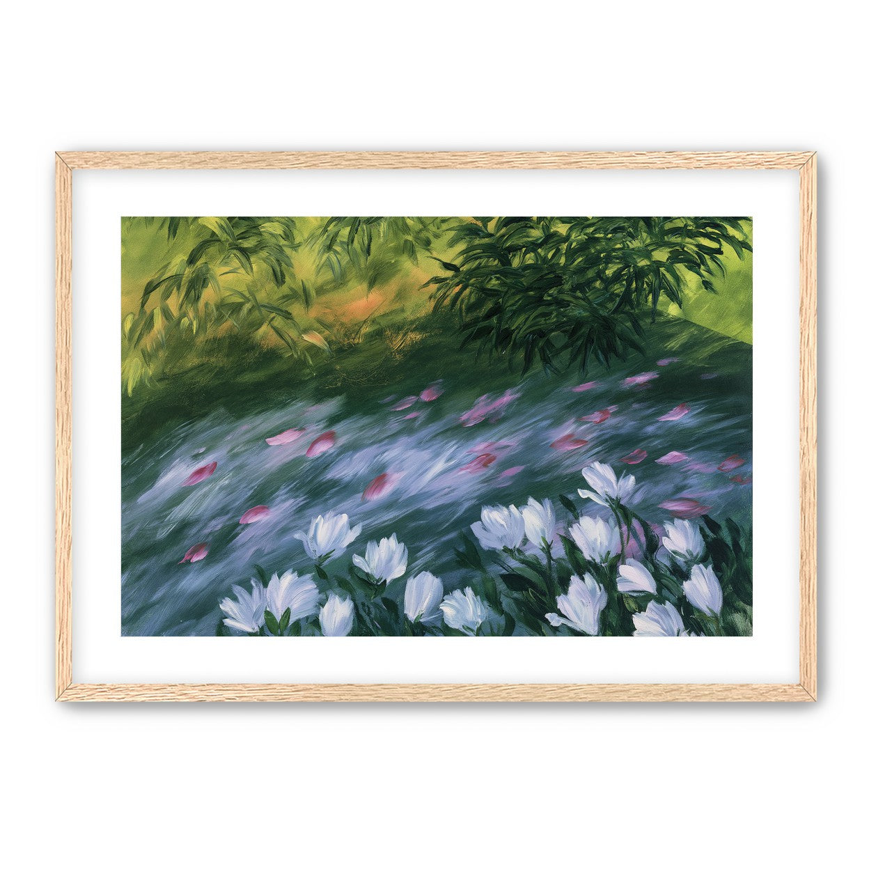 Petals on the streambank