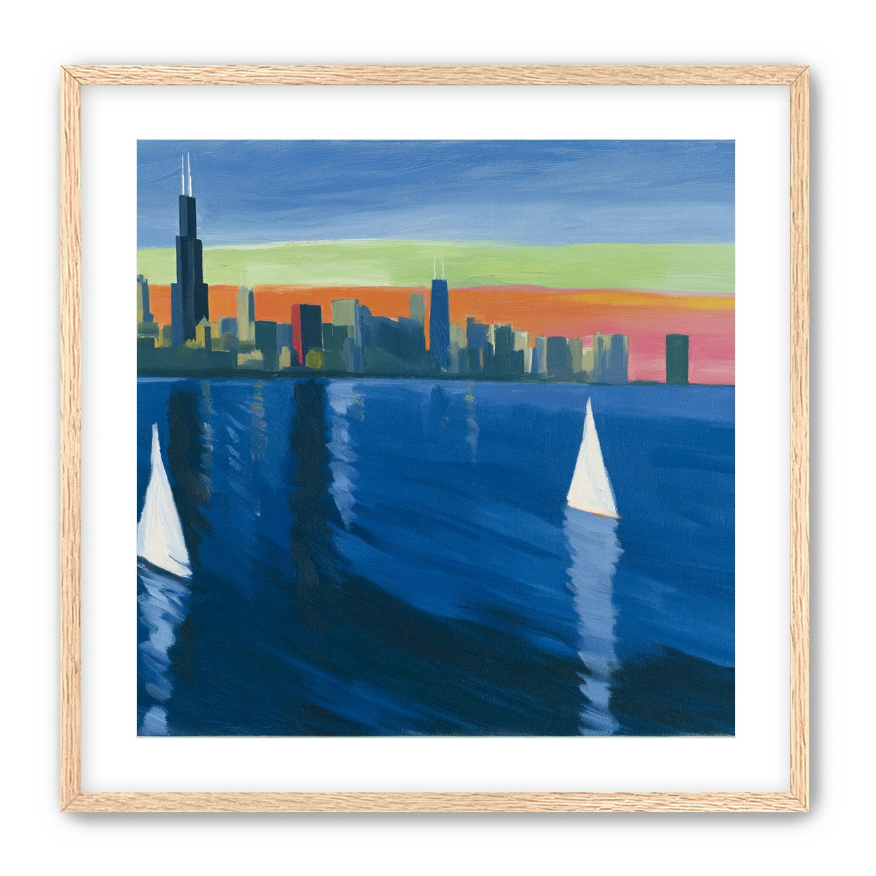 White sails against the skyline