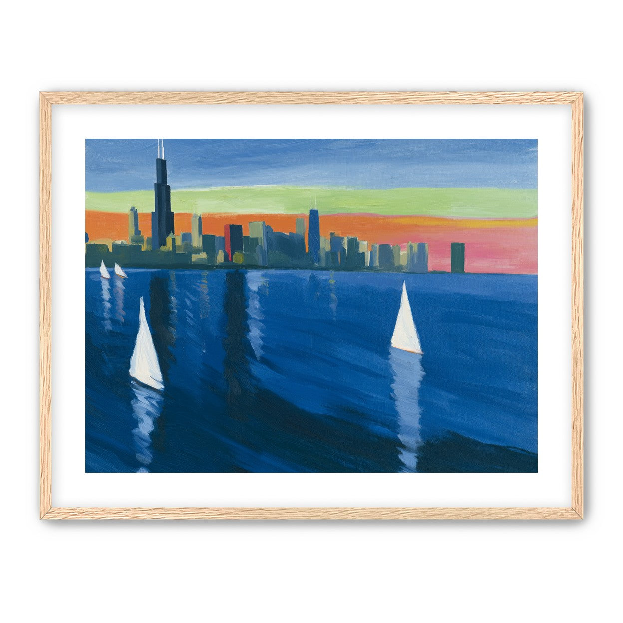 White sails against the skyline