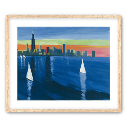 White sails against the skyline