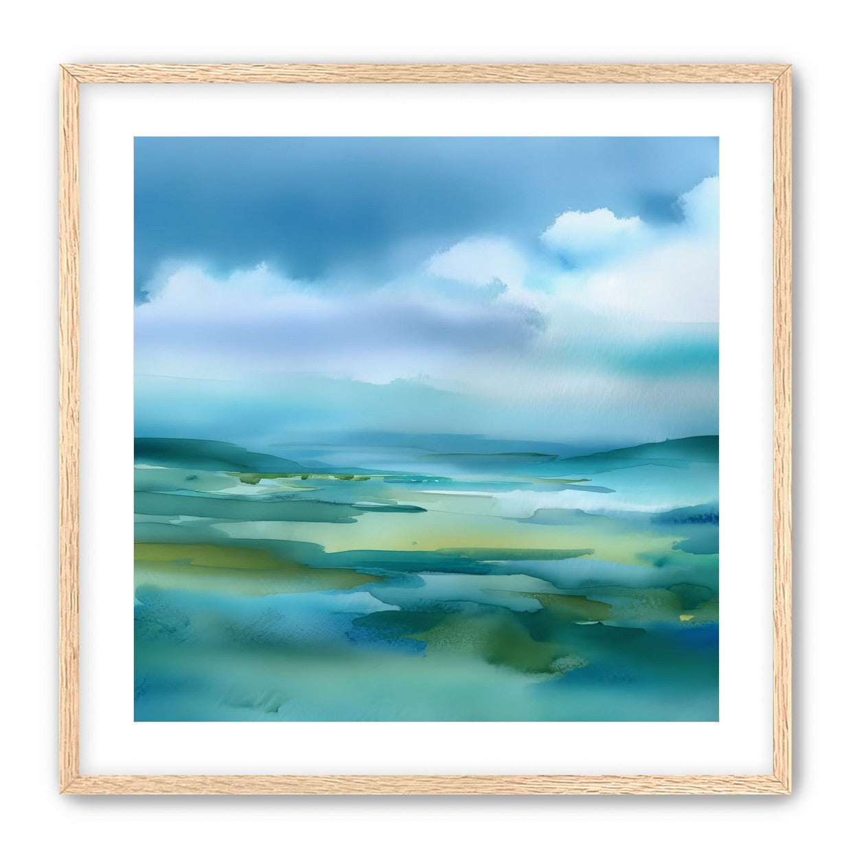 Teal Dissolving into Sky