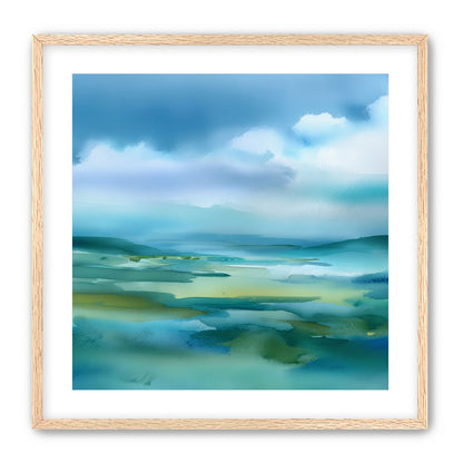 Teal Dissolving into Sky