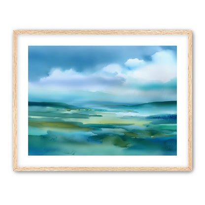 Teal Dissolving into Sky