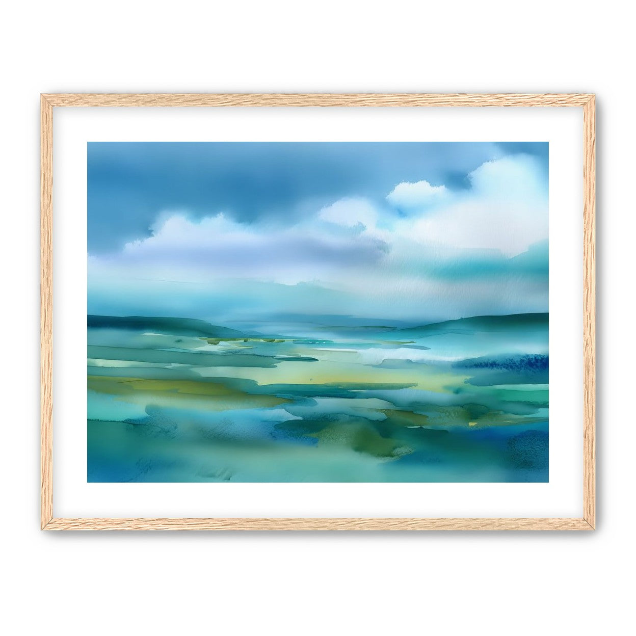Teal Dissolving into Sky