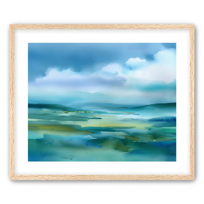 Teal Dissolving into Sky