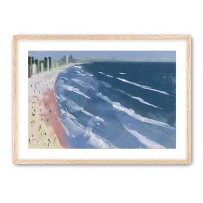 White surf on blue water
