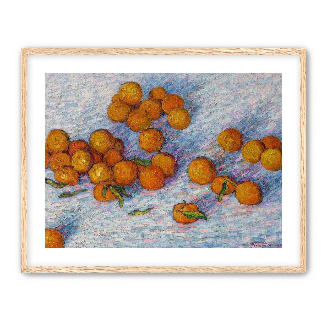 Oranges across the table