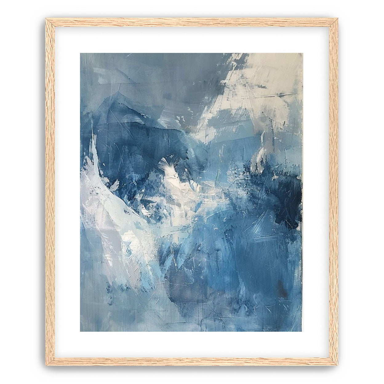 Blue slipping into white
