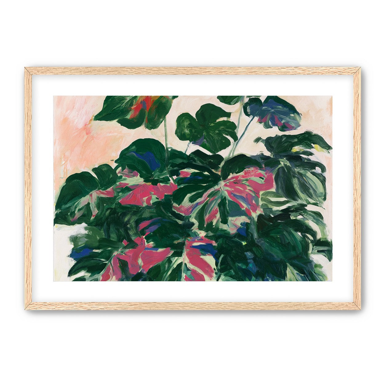 Leaves leaning into light