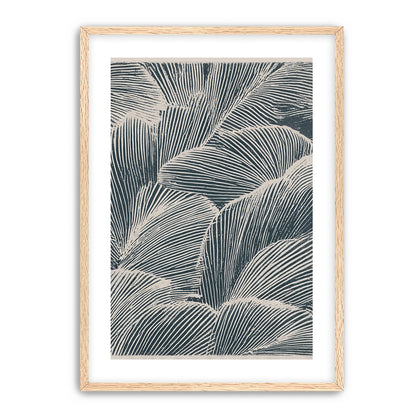 Palm fronds pressed together