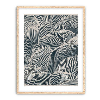 Palm fronds pressed together
