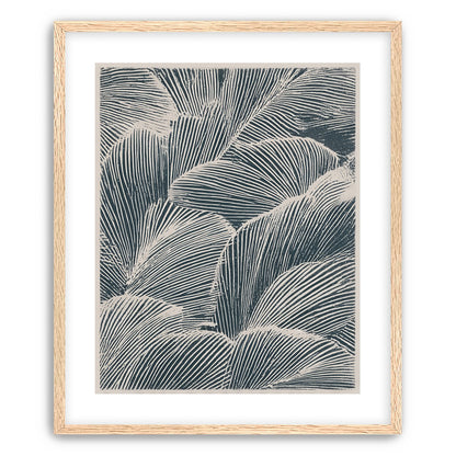Palm fronds pressed together