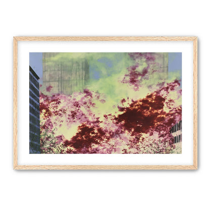 Smoke between the towers