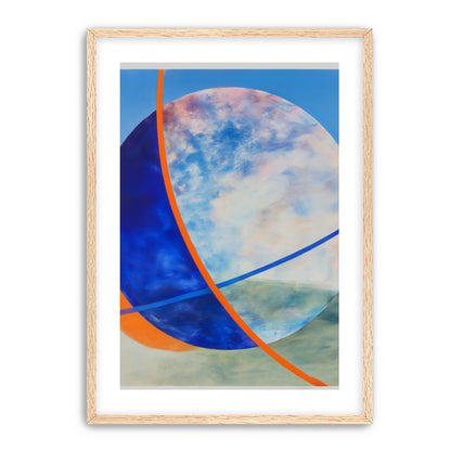 Orange cut through the circle