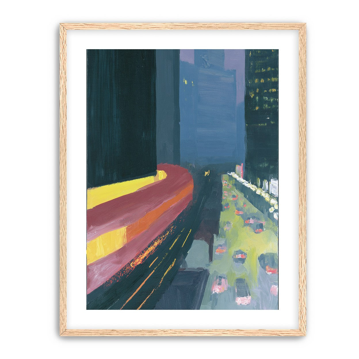 A bright bend downtown