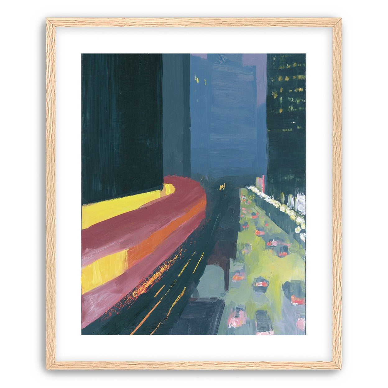 A bright bend downtown