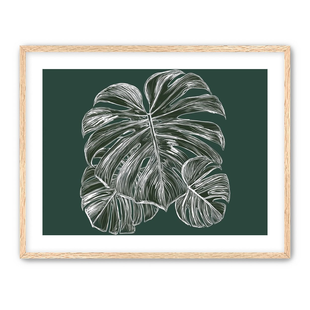 White veins on green field