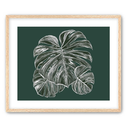 White veins on green field