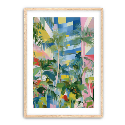 Palm shadows on color fields