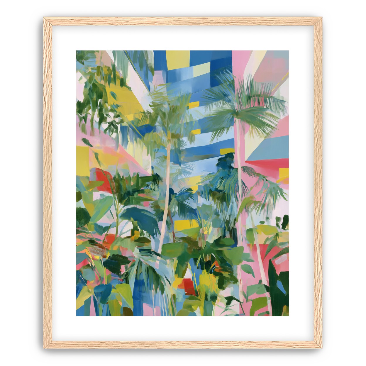 Palm shadows on color fields