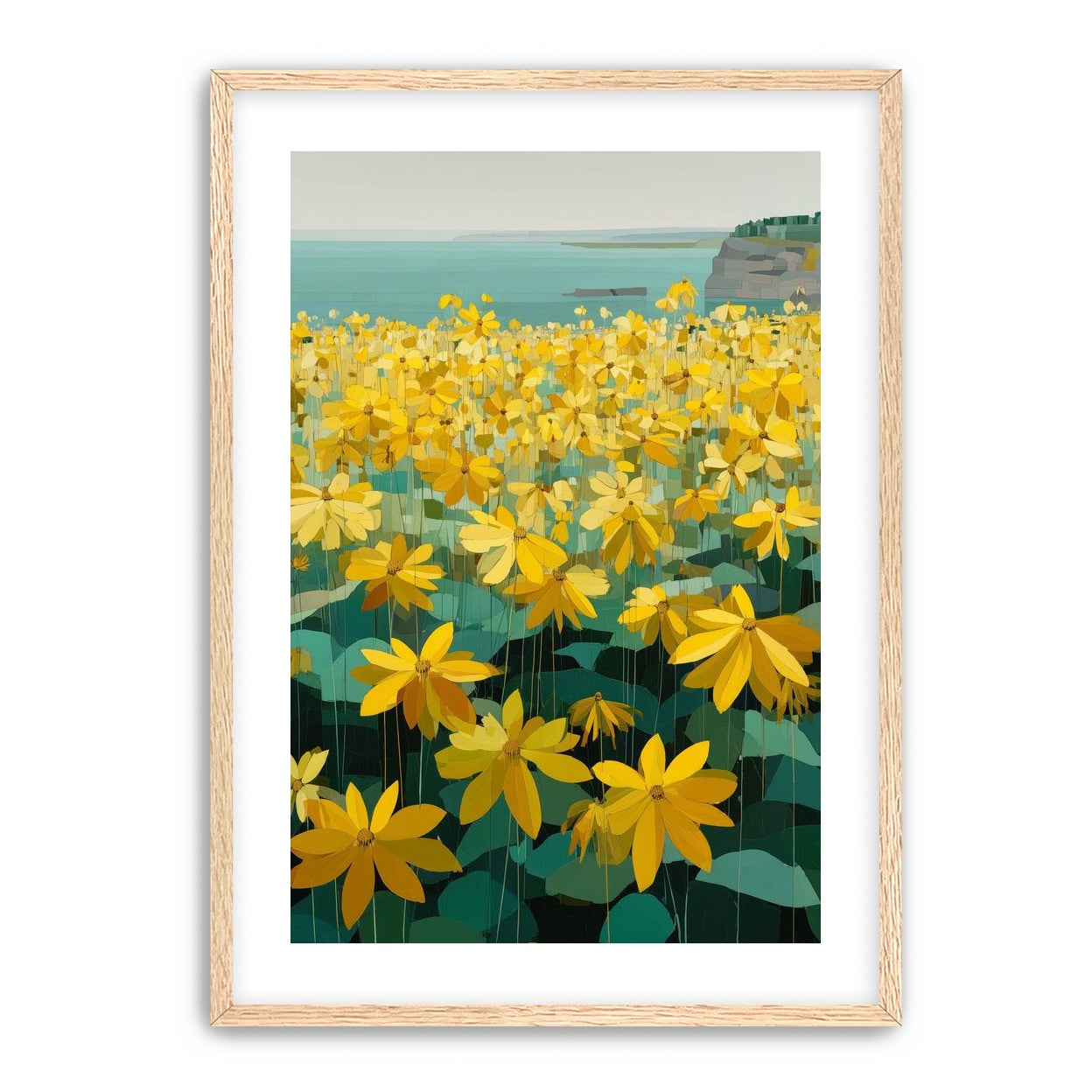 Flowers Along the Water